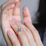 Stunning 1.0 - 2.0 CT Emerald Moissanite Engagement Ring With Cathedral Design 6