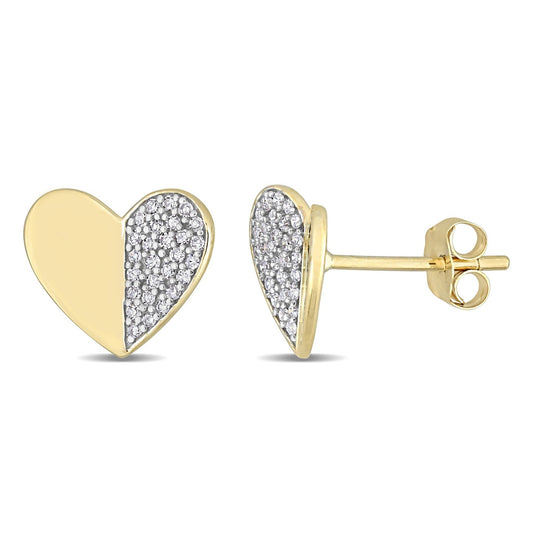 Round Cut Cubic Zirconia in 925 Sterling Silver Earrings 2