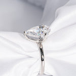 Stunning 3.0 CT Pear Cut Moissanite Engagement Ring with Solitaire Design 8