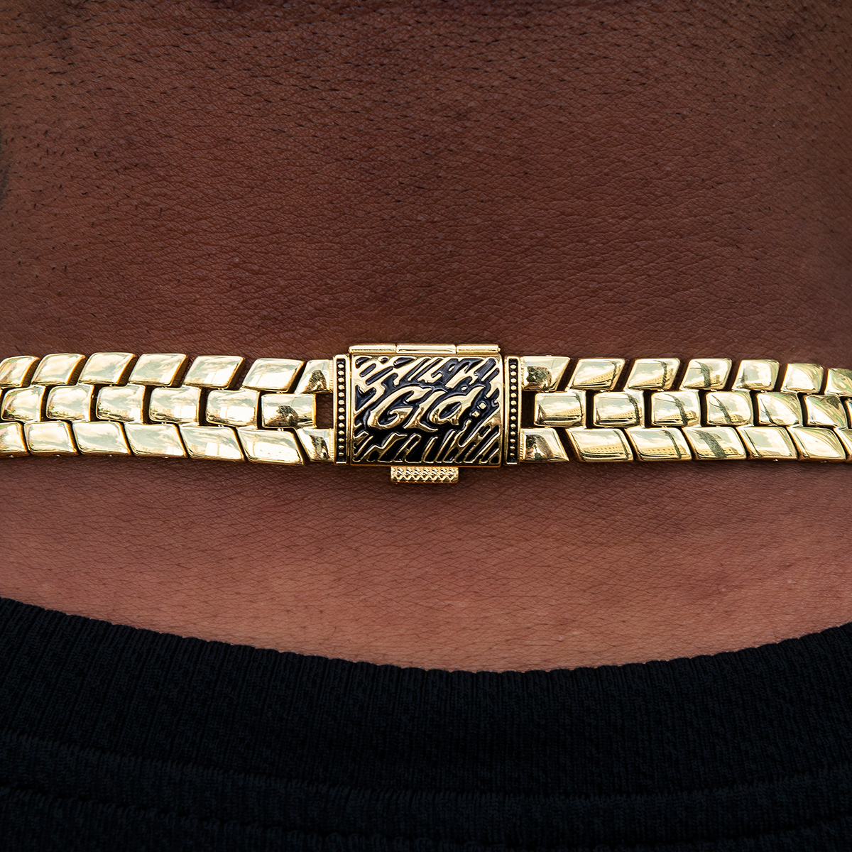 Polished Finish Spine Chain Silver Necklace For Him 5