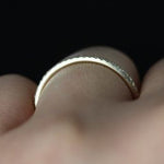 Stunning 0.10 TCW Round Moissanite Stones Half Eternity Wedding Bands 6