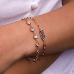 2.52 TCW Round Sapphire Lab Made Diamond- September Birthstone Bracelets 3