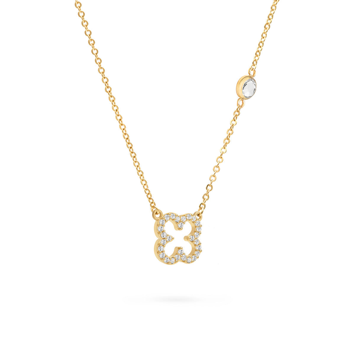 0.25 TCW Round Diamond Lab Made Diamond- April Birthstone Necklace 4