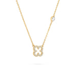 0.25 TCW Round Diamond Lab Made Diamond- April Birthstone Necklace 4