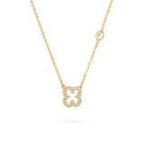 0.25 TCW Round Diamond Lab Made Diamond- April Birthstone Necklace 4