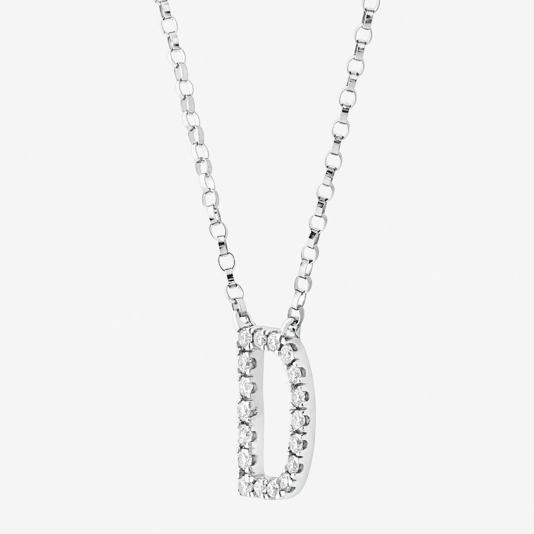 Round Cut Cubic Zirconia in 925 Sterling Silver Necklace 2