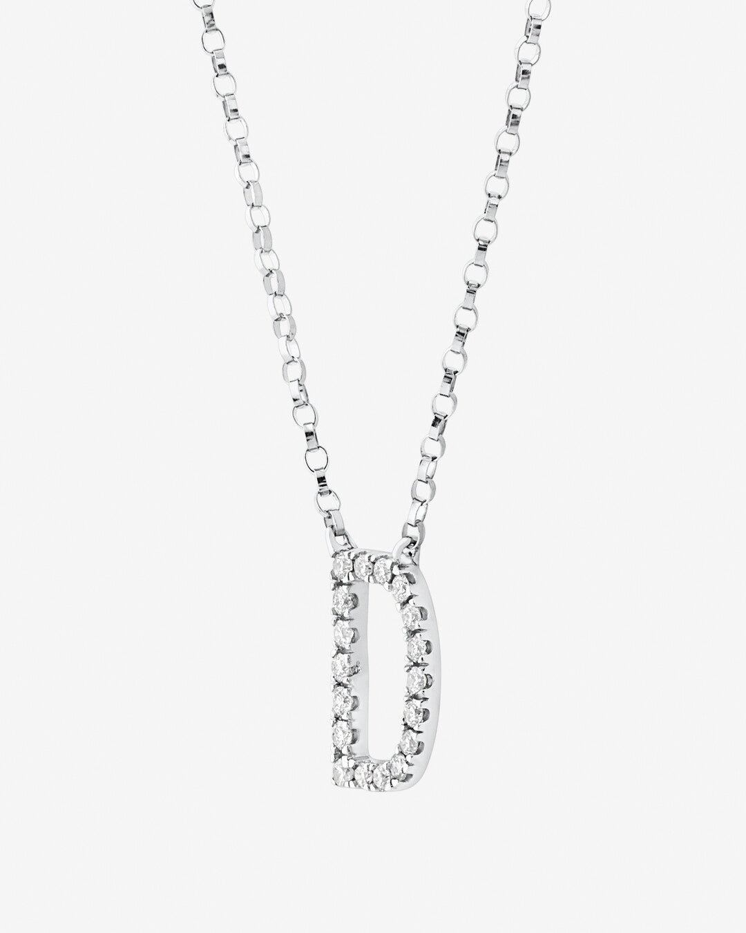 Round Cut Cubic Zirconia in 925 Sterling Silver Necklace 2