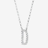 Round Cut Cubic Zirconia in 925 Sterling Silver Necklace 2