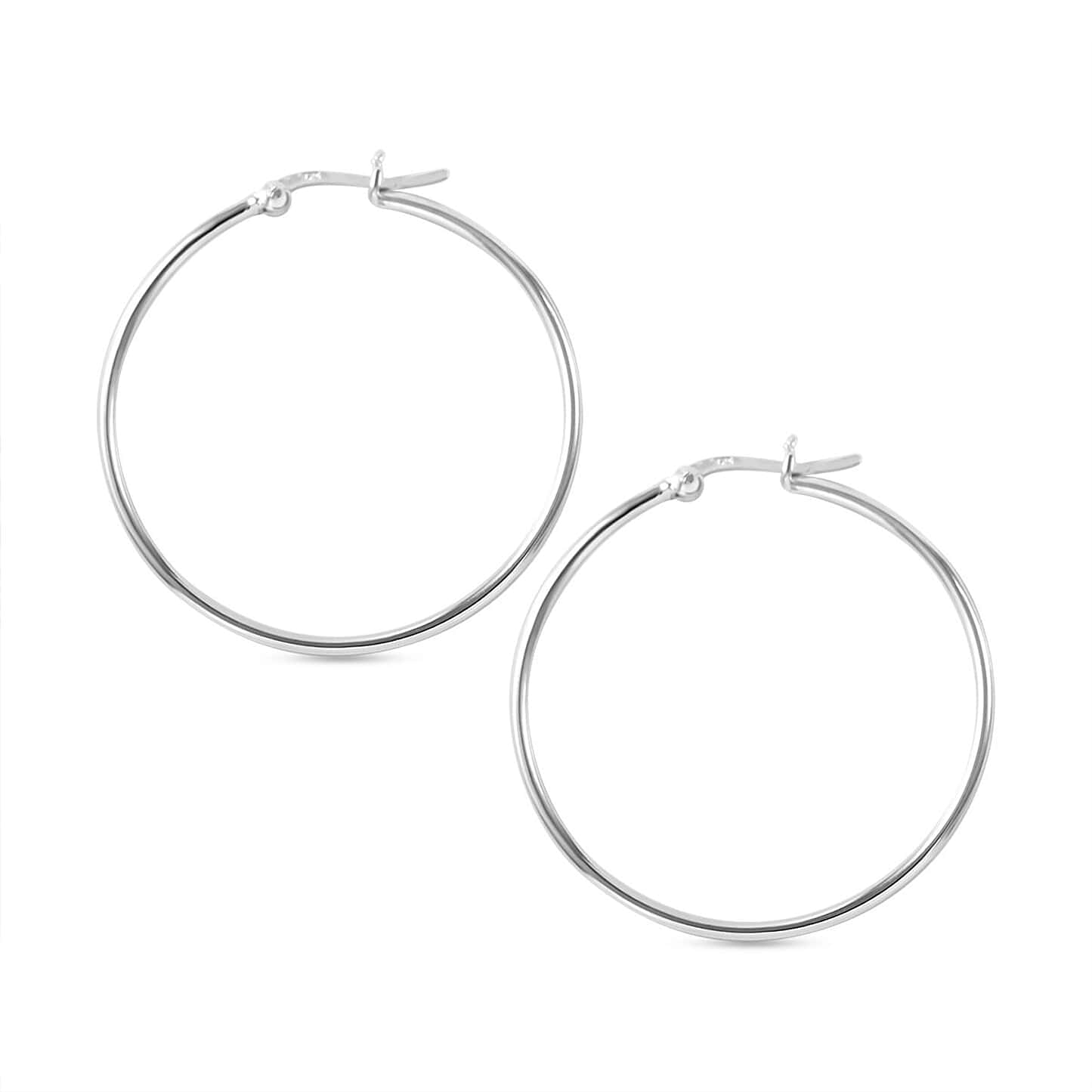 Round Cut Cubic Zirconia in 925 Sterling Silver Earrings 5
