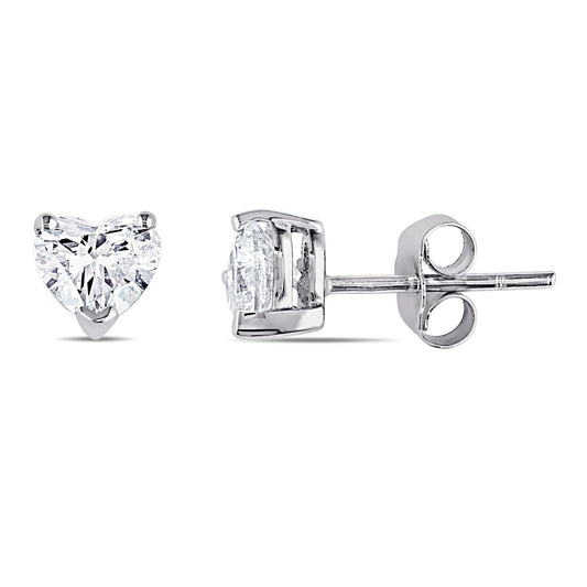 Round Cut Cubic Zirconia in 925 Sterling Silver Earrings 2