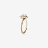 Stunning 0.9 CT Oval Moissanite Engagement Ring In Halo & Pave Design 3