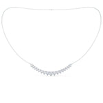 0.40 TCW Round Moissanite Diamond Mini Choker Necklace in Solid Gold 6