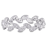 Round Cut Cubic Zirconia in 925 Sterling Silver Wedding Bands 12