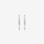 Round Cut Cubic Zirconia in 925 Sterling Silver Earrings 2