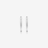 Round Cut Cubic Zirconia in 925 Sterling Silver Earrings 2