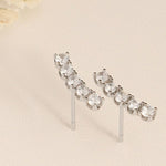 0.30 TCW Round Cut Moissanite Stud Earrings in Gold 1