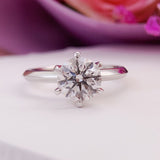 Stunning 1.50 CT Round Cut Moissanite Engagement Ring with Solitaire Design 1