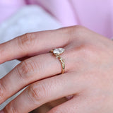 Stunning 2.0 CT Marquise Cut Moissanite Engagement Ring with Solitaire Design 5