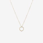 Round Cut Cubic Zirconia in 925 Sterling Silver Necklace 1