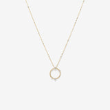 Round Cut Cubic Zirconia in 925 Sterling Silver Necklace 1