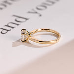 Stunning 1.0 - 2.0 CT Round Moissanite Engagement Ring with Hidden Halo Design 8