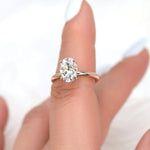 Stunning 2.5 CT Oval Moissanite Engagement Ring with Solitaire Design 7