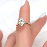 Stunning 2.5 CT Oval Moissanite Engagement Ring with Solitaire Design 7