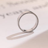 Delicate Moissanite Band with 0.3 TCW Round Cut Stones in Solid Gold 9