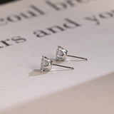 0.70 TCW Round Cut Moissanite Stud Earrings in Gold 5