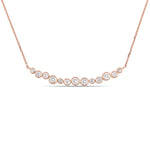 Round Cut Cubic Zirconia in 925 Sterling Silver Necklace 1