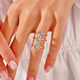 Stunning 1.0-2.0 CT Round Moissanite Engagement Ring with Solitaire Design 5