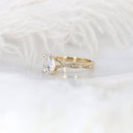 Stunning 2 CT Oval Moissanite Engagement Ring with Twisted Pave Design 3