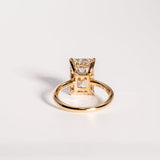 Classic 4.01 CT Radiant Moissanite Engagement Ring with Hidden Halo Design 6