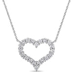 Round Cut Cubic Zirconia in 925 Sterling Silver Necklace 7