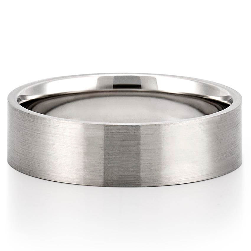 Classic Matte Finish Wedding Band for Men's in Solid Gold 3