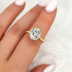 Stunning 2 CT Oval Moissanite Engagement Ring with Pave Design 9
