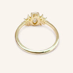 Stunning 1 CT Marquise Moissanite Engagement Ring With Cluster Design 3