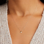 Round Cut Cubic Zirconia in 925 Sterling Silver Necklace 3