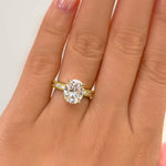 Stunning 3.0 CT Oval Moissanite Engagement Ring with  Pave Design 11