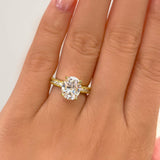 Stunning 3.0 CT Oval Moissanite Engagement Ring with  Pave Design 11