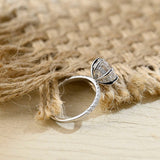 Stunning 3.0 CT Round Moissanite Engagement Ring with Hidden Halo & Pave Design 9