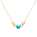 0.06 CT Round Topaz Lab Made Diamond- December Birthstone Necklace 1