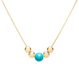 0.06 CT Round Topaz Lab Made Diamond- December Birthstone Necklace 1