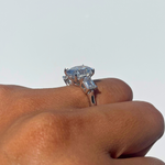 Stunning 2.0 CT Princess Moissanite Engagement Ring with Solitaire Design 4