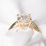 Stunning 3.0 CT Oval Cut Moissanite Engagement Ring with Solitaire Design 4