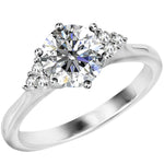 Round Cut Cluster Style Cubic Zirconia in 925 Sterling Silver Jewelry 5