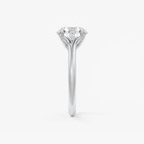 Round Split Shank Lab Grown Diamond Engagement Ring