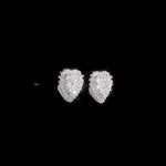 Round Cut Cubic Zirconia in 925 Sterling Silver Earrings 4