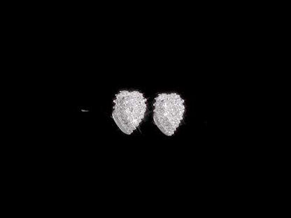 Round Cut Cubic Zirconia in 925 Sterling Silver Earrings 4