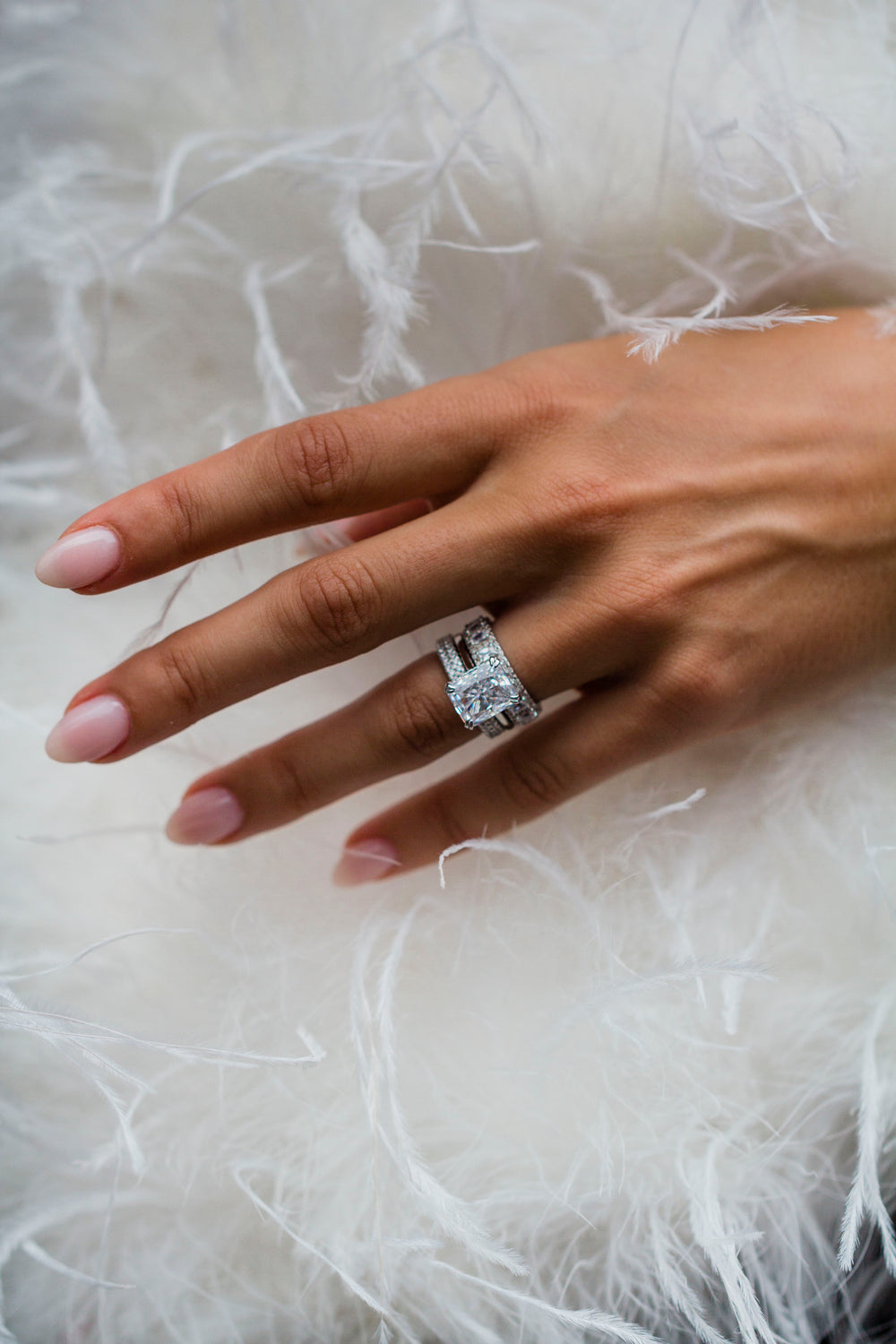 Radiant Cut Solitaire Style Cubic Zirconia in 925 Sterling Silver Ring 6